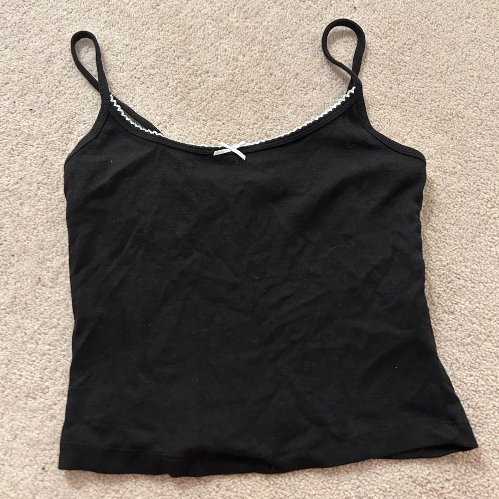garage black tank top